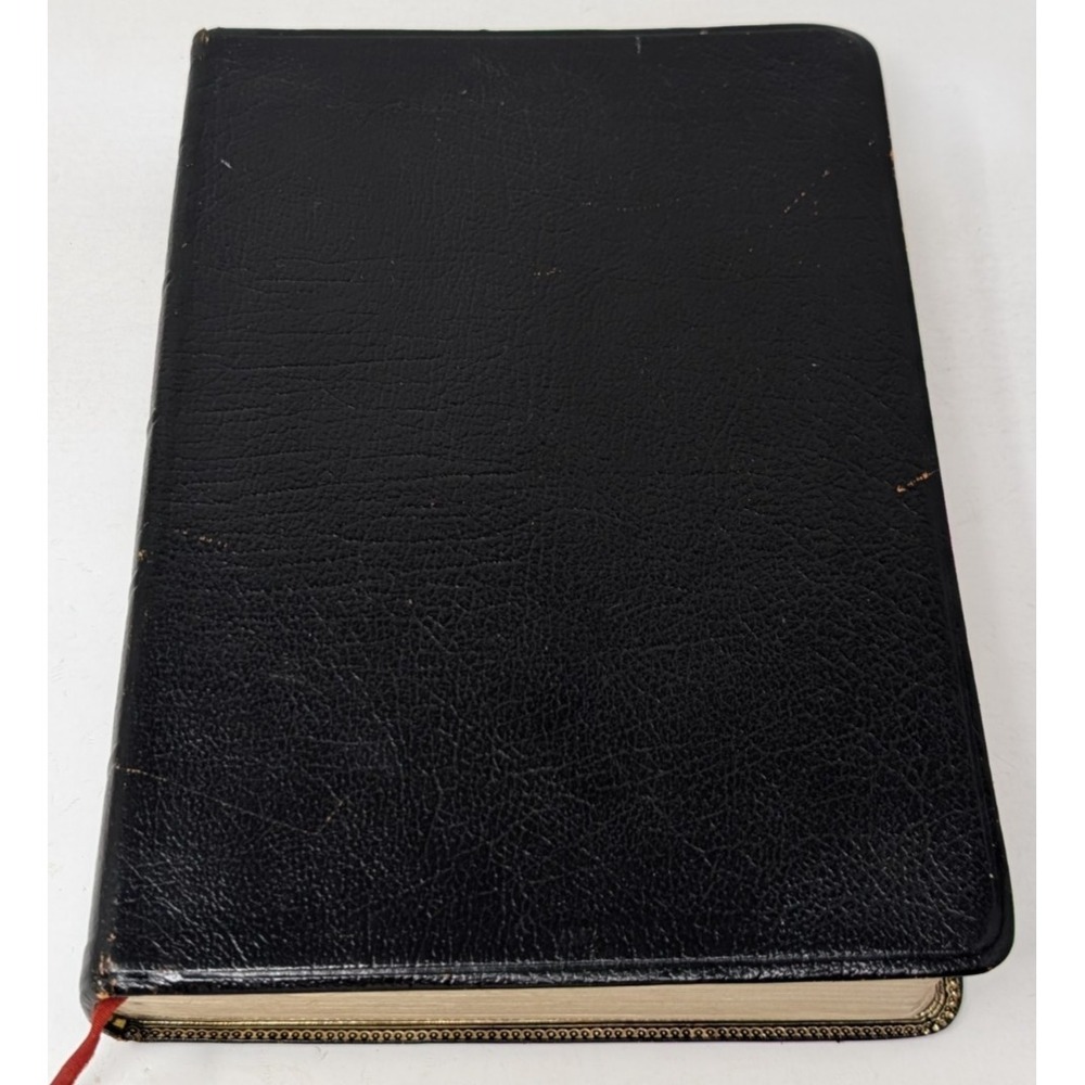 Vintage Nelson 687 KJV Bible Genuine Cowhide Leather 1972 King James Version 70s